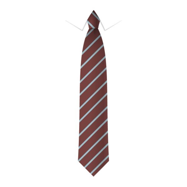 24 x Maroon & Light Blue Thin Stripe Ties - Schools, Commercial, Fancy Dress, Hen & Stag Do