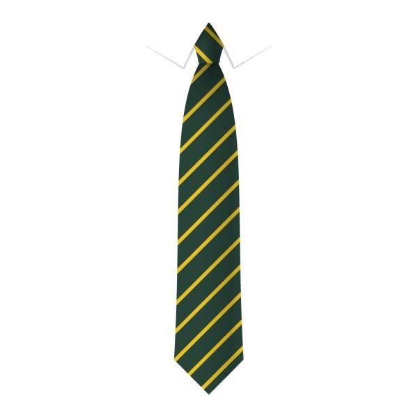 24 x Green & Gold Thin Stripe Ties - Schools, Commercial, Fancy Dress, Hen & Stag Do