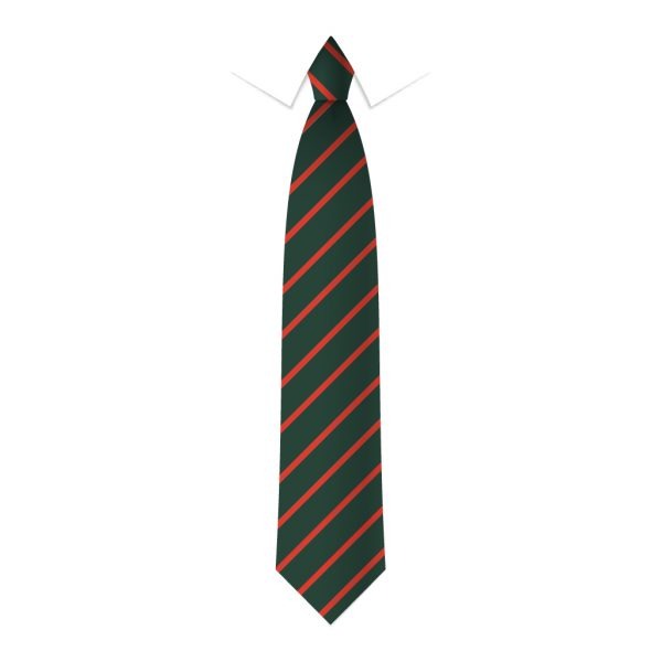 24 x Green & Red Thin Stripe Ties - Schools, Commercial, Fancy Dress, Hen & Stag Do