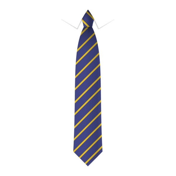 24 x Royal Blue & Gold Thin Stripe Ties - Schools, Commercial, Fancy Dress, Hen & Stag Do