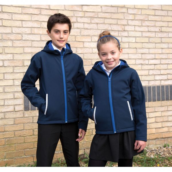 Junior RESULT Performance Hooded Softshell Jacket