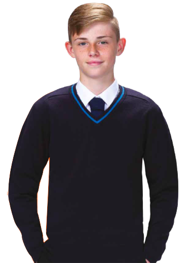 striped v neck jumper