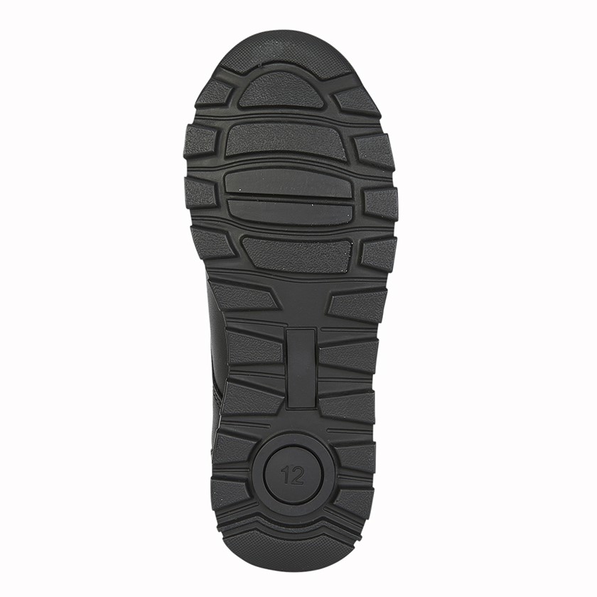 Girls Black Lace Up School Shoes - Image 3