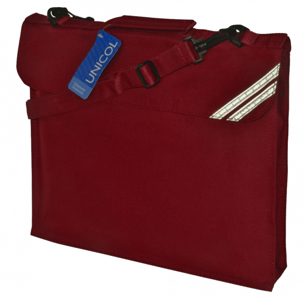 Plain Maroon Deluxe Bookbag
