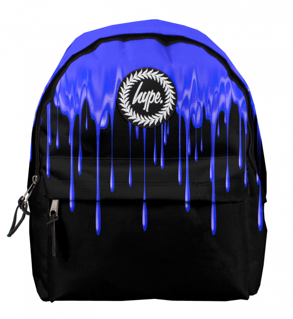 HYPE BLACK BLUE SLIME DRIPS BACKPACK