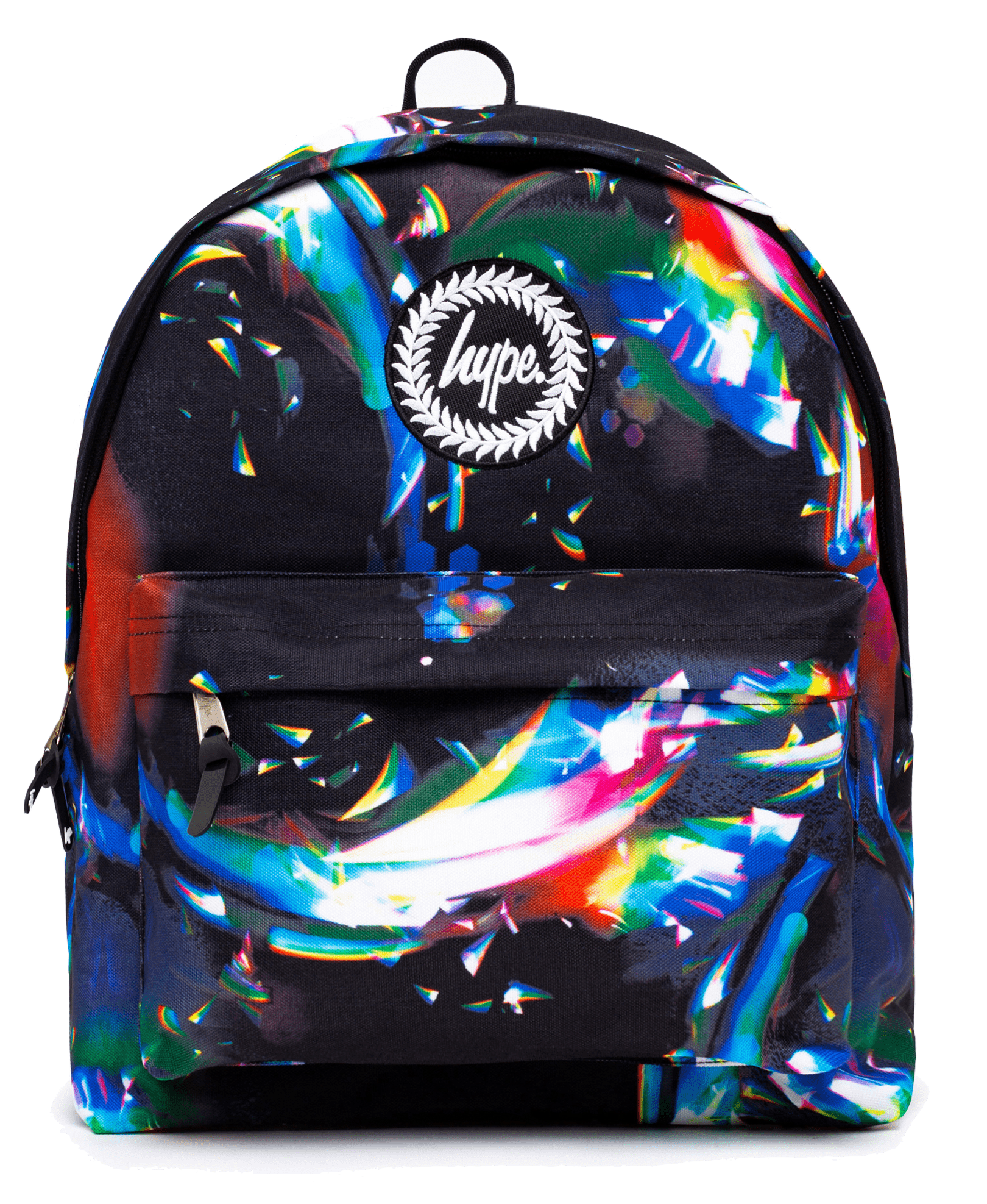 HYPE BLACK RAINBOW REFRACTION BACKPACK Victoria 2 Schoolwear