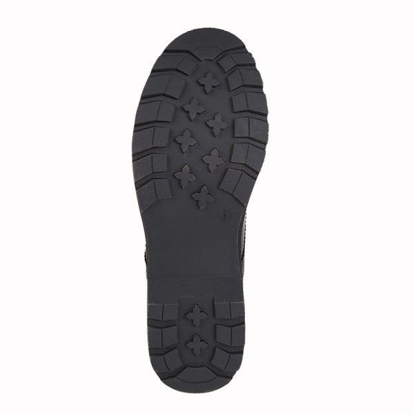 Black Patent Brogue Lace Up School Shoes - Image 2