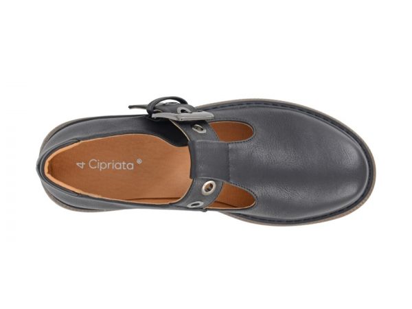 Black T Bar Buckle Up School Shoes - Image 2