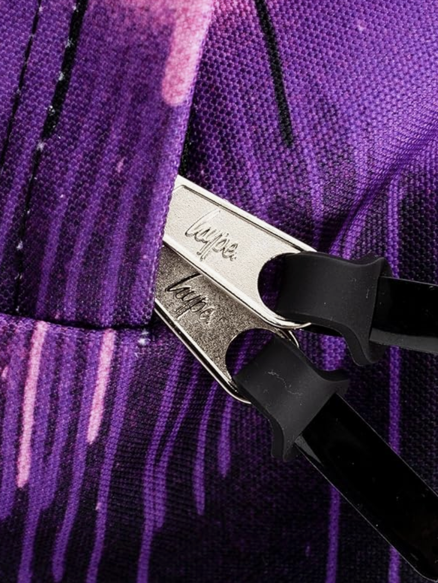 HYPE PURPLE & PINK DRIP BACKPACK - Image 3