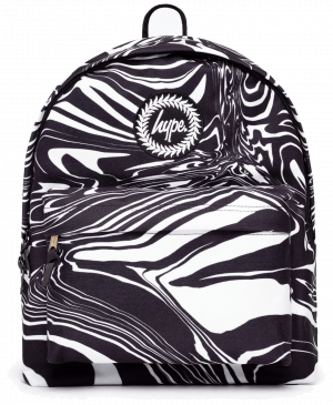 HYPE BLACK MONO SWIRL BACKPACK