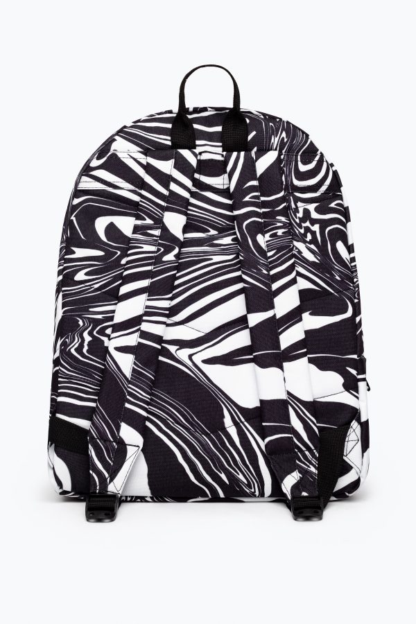 HYPE BLACK MONO SWIRL BACKPACK - Image 3