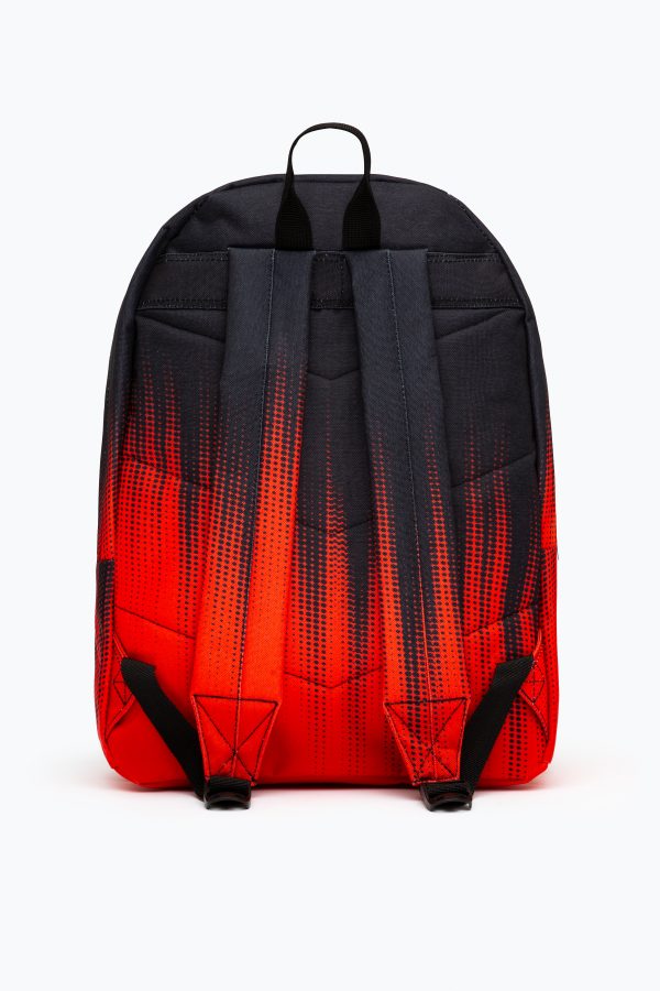 HYPE RED & BLACK HALF TONE FADE BACKPACK - Image 3