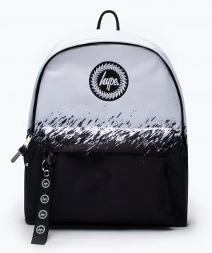 HYPE UNISEX BLACK/WHITE SCRATCH FADE BACKPACK