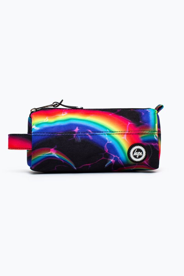 HYPE MIDNIGHT RAINBOW CREST PENCIL CASE