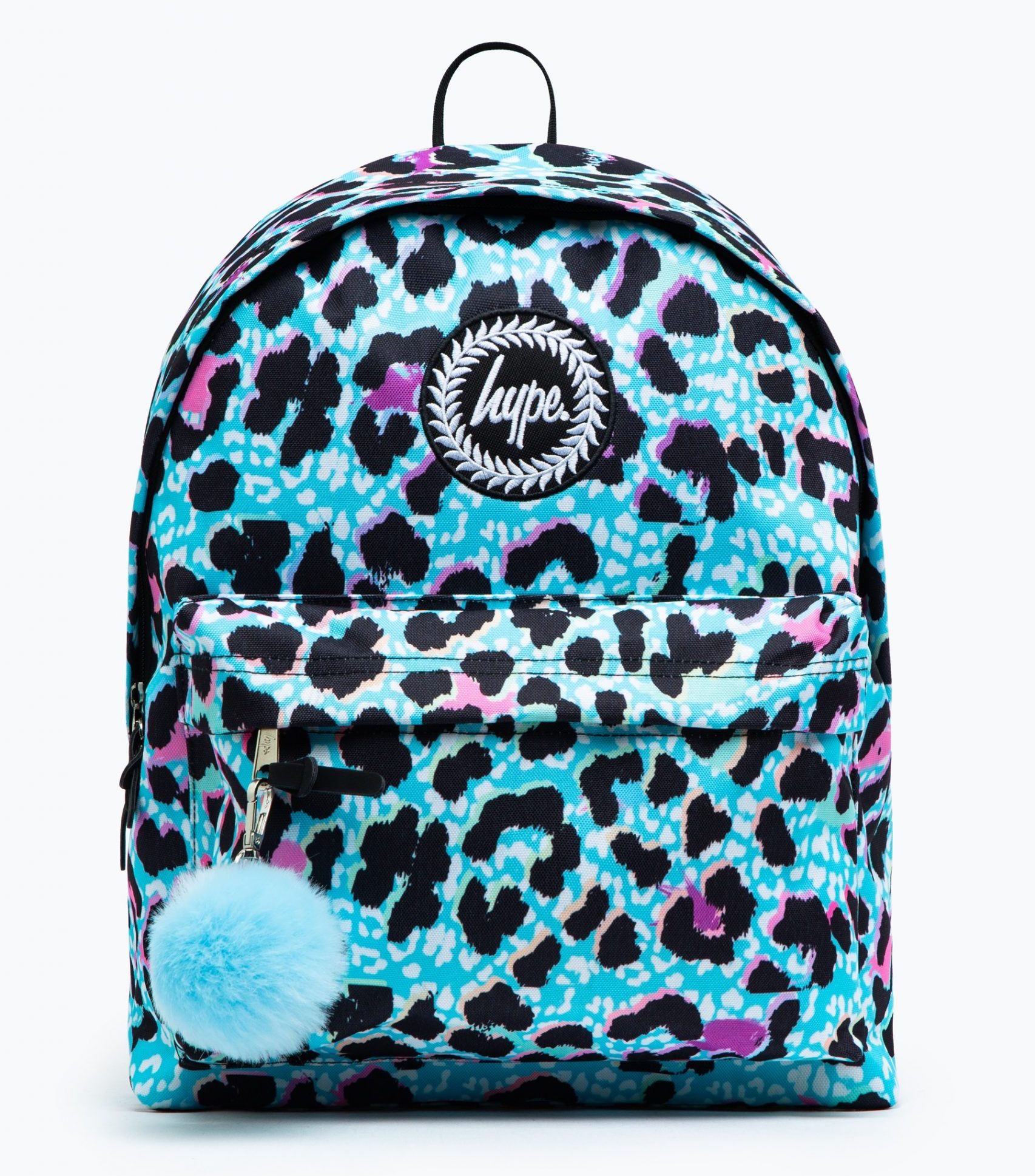 HYPE BLUE ICE LEOPARD CREST BACKPACK - Victoria 2 Schoolwear
