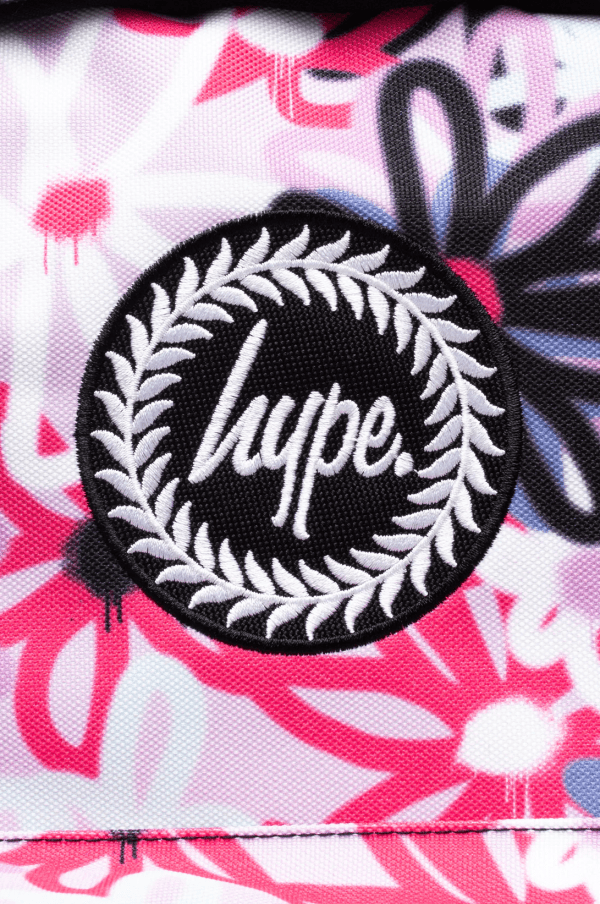 HYPE PURPLE GRAFFITI FLOWERS BACKPACK - Image 4