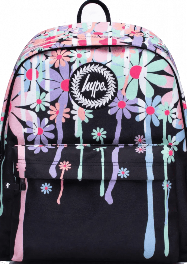 HYPE BLACK DAISY DRIP BACKPACK