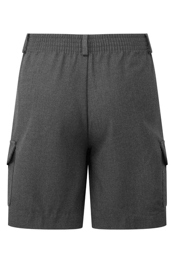 Junior Cargo Grey School Shorts - Image 4