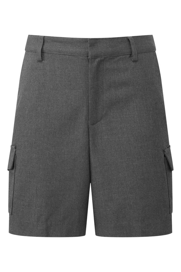 Junior Cargo Grey School Shorts - Image 3