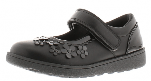 Junior Girls Velcro School Shoes - Image 3
