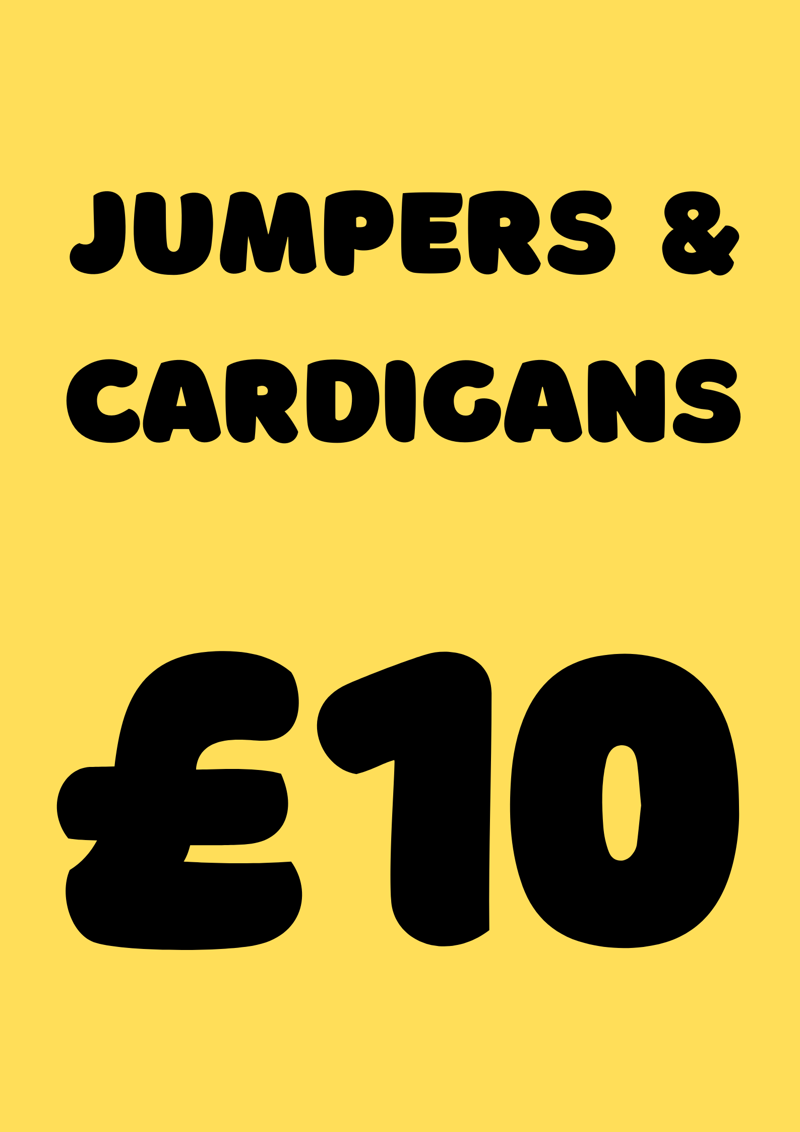 EVERYTHING £10 JUMPERS & CARDIGANS