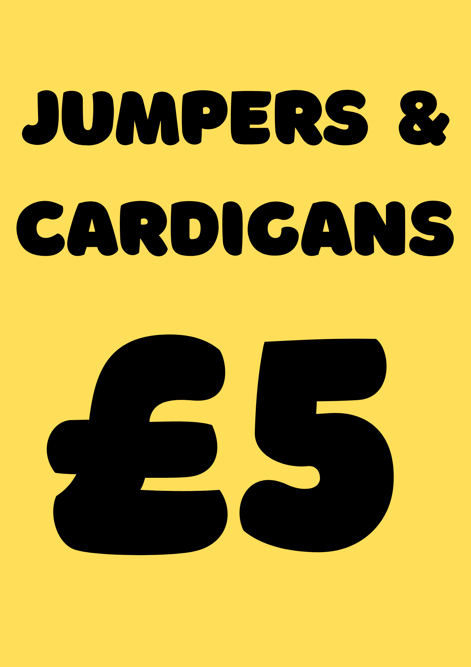 EVERYTHING £5 JUMPERS & CARDIGANS