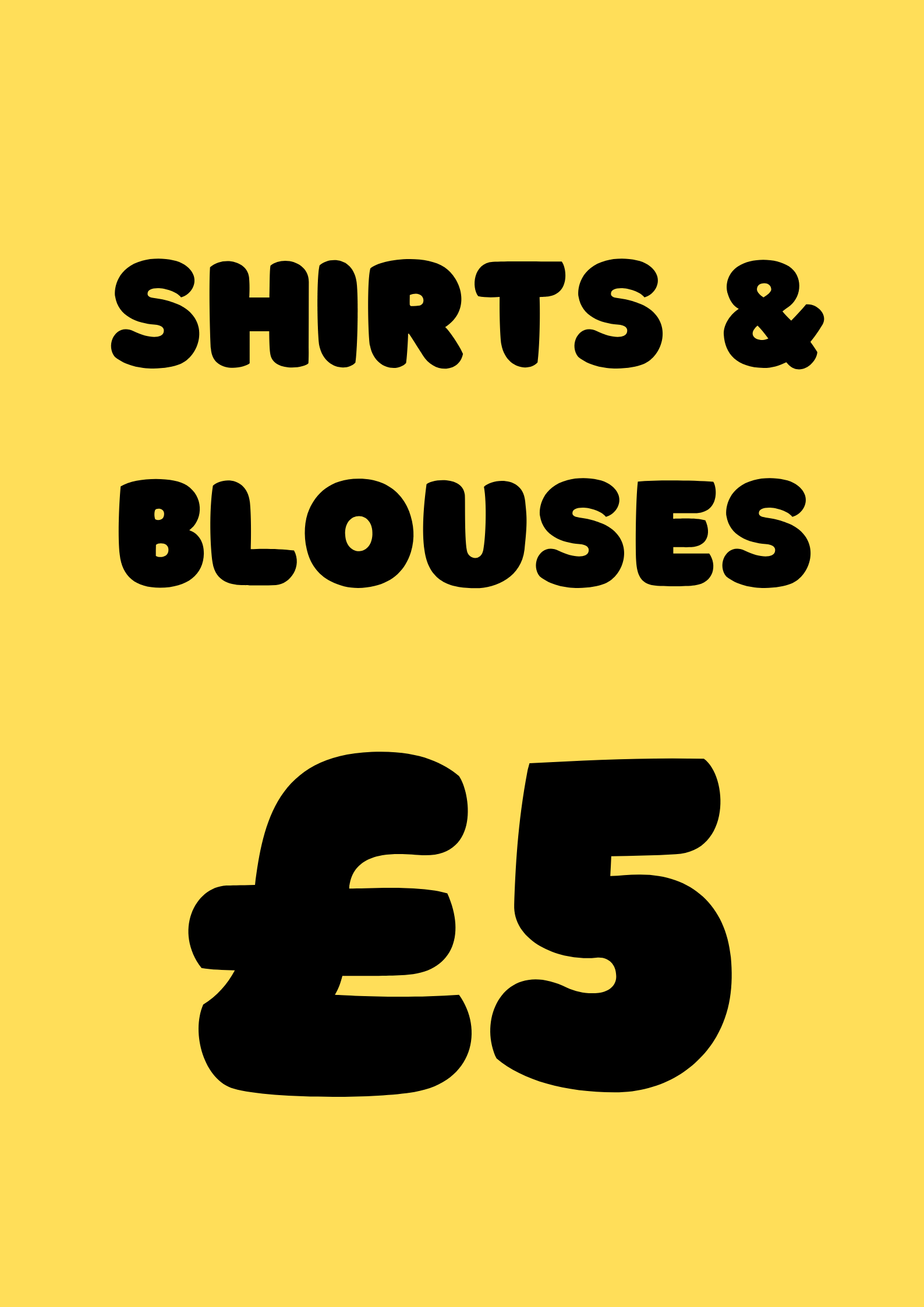 EVERYTHING £5 SHIRTS & BLOUSES